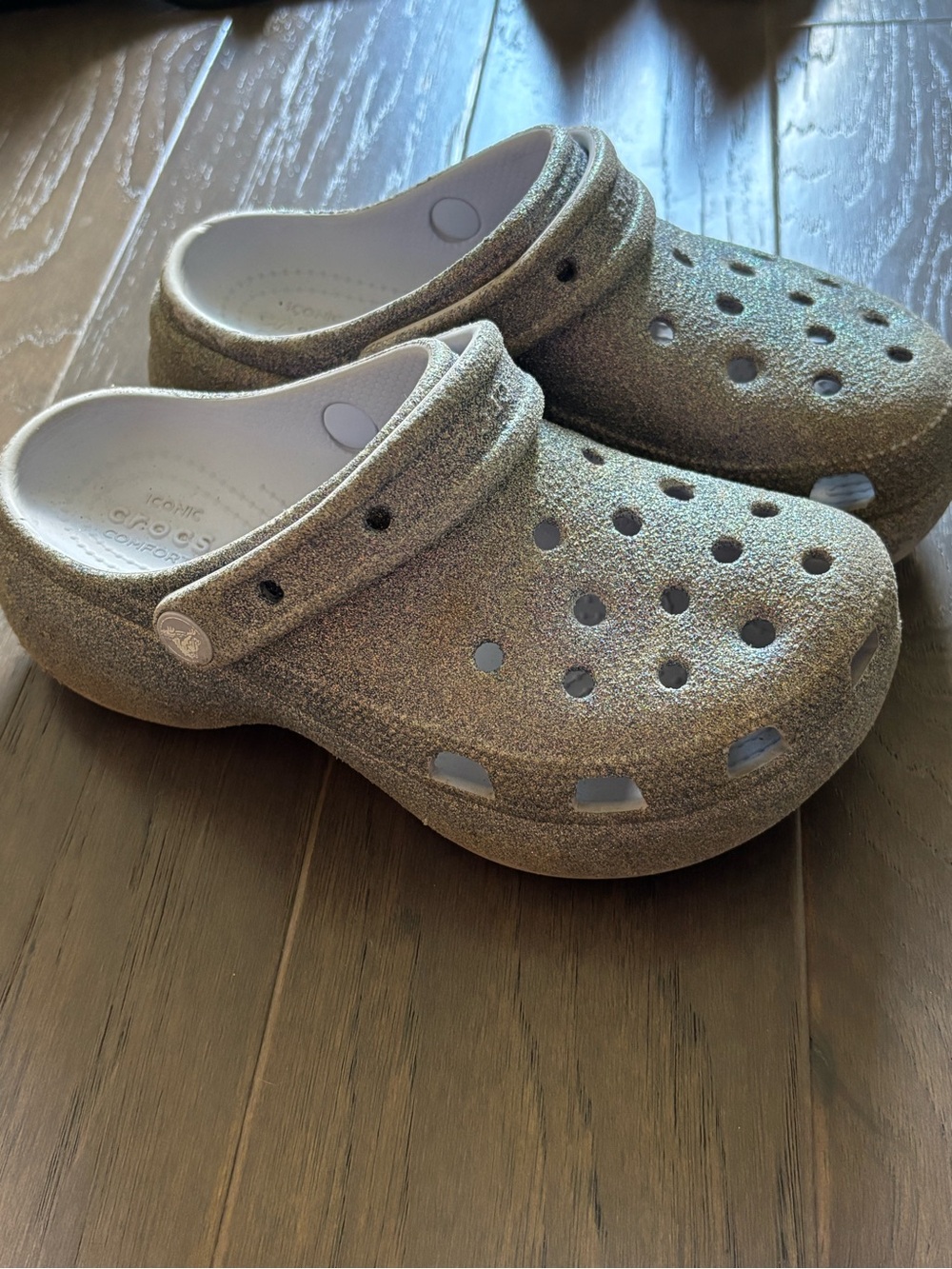 Kids Glitter Foam Clog - purple